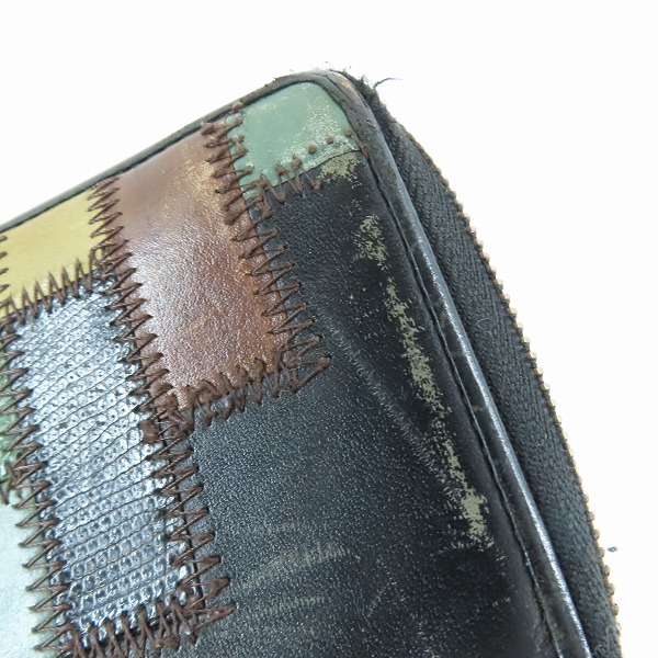 実際に弊社で買取させて頂いたglamb×JAM HOME MADE/グラム×ジャムホームメイド GAUDY ラウンドジップウォオレット/長財布の画像 6枚目