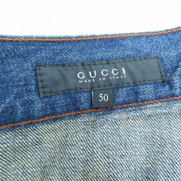 実際に弊社で買取させて頂いたGUCCI/グッチ デニムパンツ ジーンズ インディゴ 50の画像 3枚目