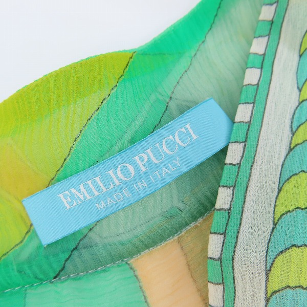 実際に弊社で買取させて頂いたEMILIO PUCCI/エミリオプッチ 総柄 ワンピース 92WJ22/36の画像 2枚目