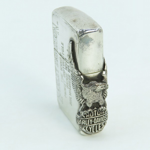 実際に弊社で買取させて頂いたZIPPO/ジッポー HARLEY DAVIDSON/ハーレーダビッドソン サイドメタル/1995年製の画像 2枚目