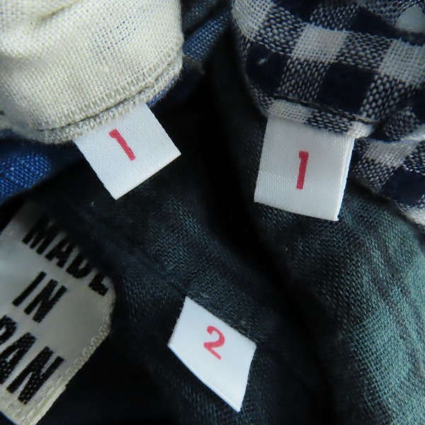 実際に弊社で買取させて頂いたBLUE BLUE/ブルーブルー 半袖シャツ 3点セットの画像 3枚目