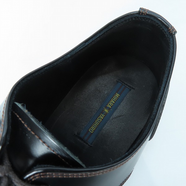 実際に弊社で買取させて頂いたMIHARA YASUHIRO/ミハラヤスヒロ コンビレザー ウイングチップシューズ/25の画像 4枚目