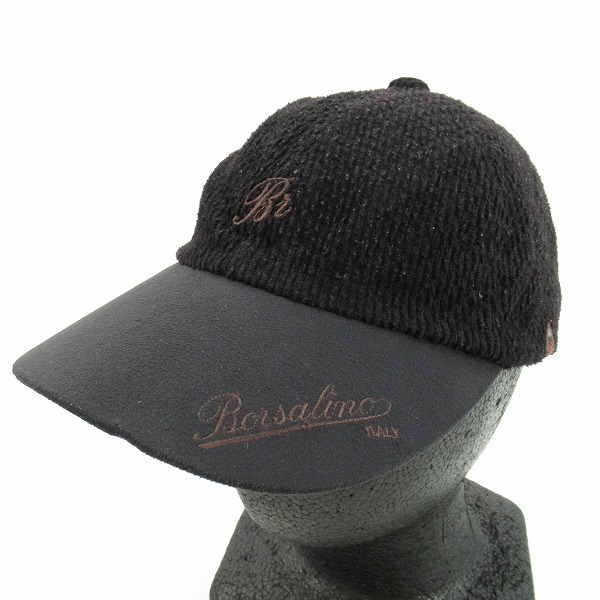 実際に弊社で買取させて頂いた【難あり】Borsalino/ボルサリーノ ロゴ刺繍キャップ LL