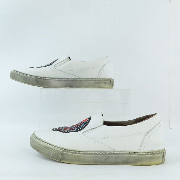 実際に弊社で買取させて頂いたHYDROGEN /ハイドロゲン メキシカンスカル スリッポン ホワイト/44の画像 3枚目