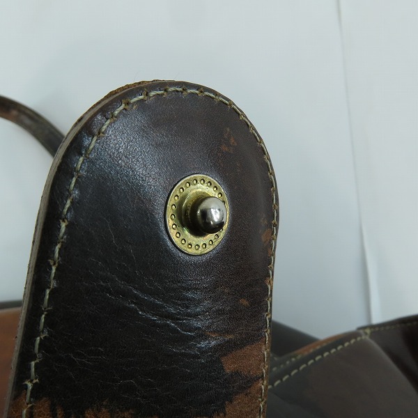 実際に弊社で買取させて頂いたaniary/アニアリ カモフラ/迷彩柄 レザー トートバッグの画像 7枚目