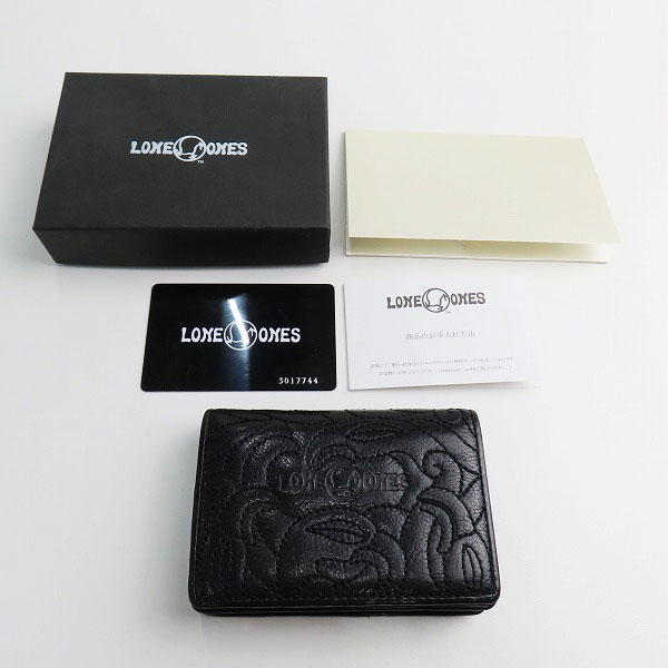 実際に弊社で買取させて頂いた【ギャラ付き】LONE ONES/ロンワンズ MF/メイティングフライト エンブロイダリー カードケースの画像 8枚目