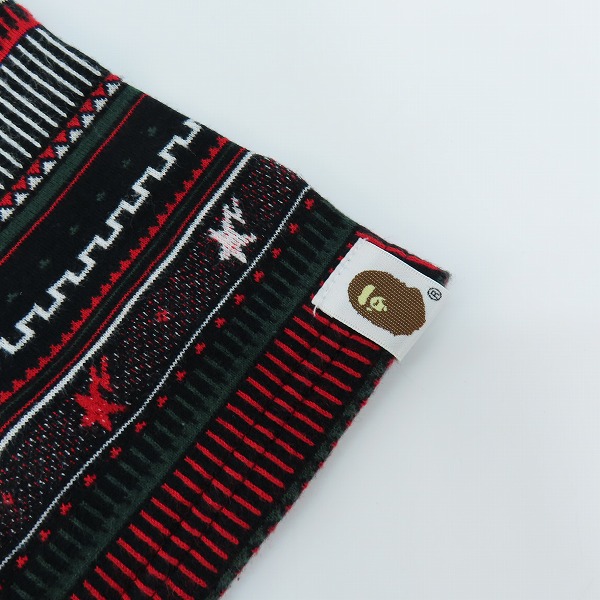 実際に弊社で買取させて頂いたA BATHING APE/アベイシングエイプ 総柄 半袖Tシャツ Lの画像 5枚目