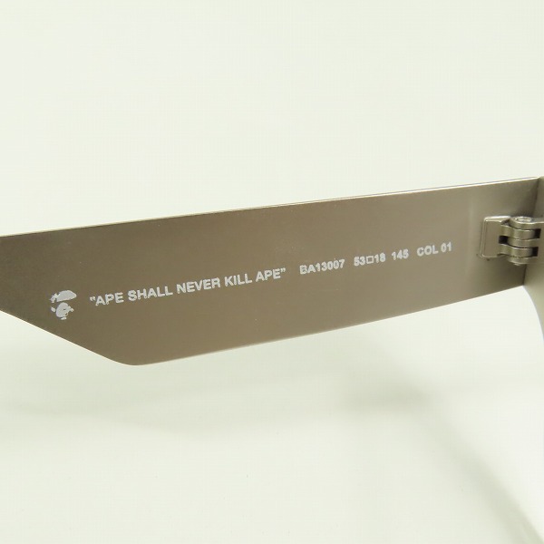 実際に弊社で買取させて頂いたA BATHING APE/アベイシングエイプ メガネフレーム/アイウェア BA13007の画像 6枚目