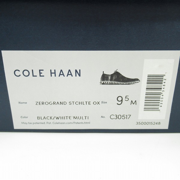 実際に弊社で買取させて頂いたCOLE HAAN/コールハーン ZEROGRAND STCHLTE OX ゼログランド C30517/9.5の画像 9枚目