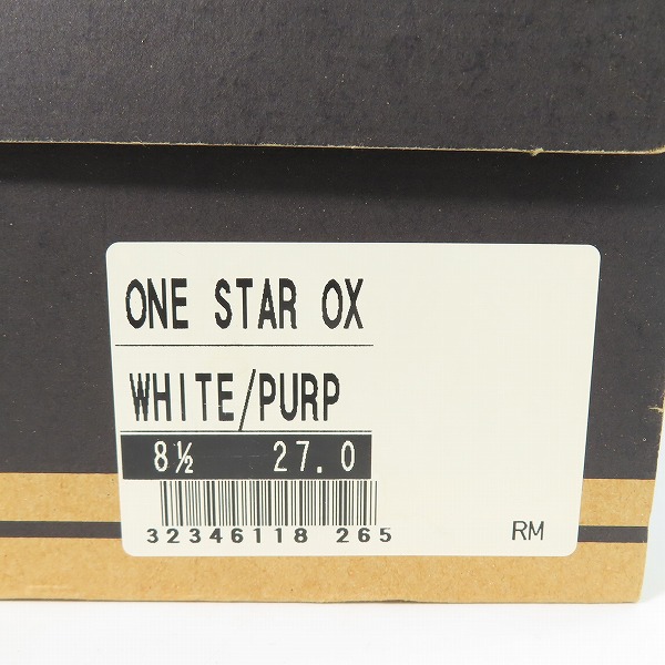 実際に弊社で買取させて頂いた【未使用】CONVERSE/コンバース ONE STAR OX ワンスター レザー 日本製 8.5 の画像 7枚目