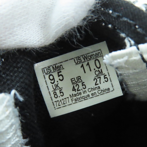 実際に弊社で買取させて頂いたVANS/バンズ スカル柄 CLASSIC SLIP-ON Forgotten Bones クラシック スリッポン ブラック VN0A4BV3V8V/27.5の画像 5枚目