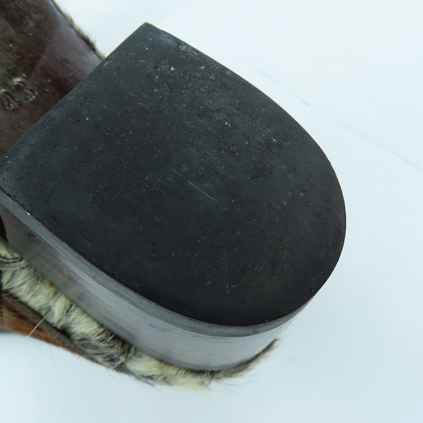 実際に弊社で買取させて頂いたHIROMU TAKAHARA/ヒロムタカハラ ハラコ ウエスタンブーツ/43の画像 8枚目