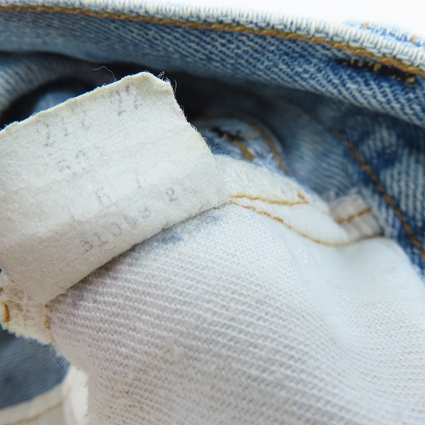 実際に弊社で買取させて頂いた【難あり】Levi's/リーバイス 501 ヴィンテージ 刻印6  ボタンフライ デニムパンツ/35の画像 3枚目