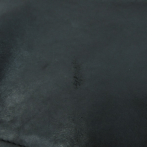 実際に弊社で買取させて頂いた ISAMU KATAYAMA BACKLASH/バックラッシュ イタリアン ダブルショルダー製品染めダブルライダース 1254-02/Lの画像 8枚目