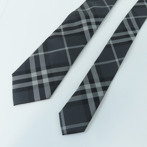実際に弊社で買取させて頂いたBURBERRY/バーバリー チェック柄 ネクタイの画像 1枚目