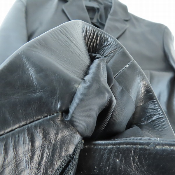 実際に弊社で買取させて頂いたSHIPS/シップス レザージャケット/Mの画像 6枚目