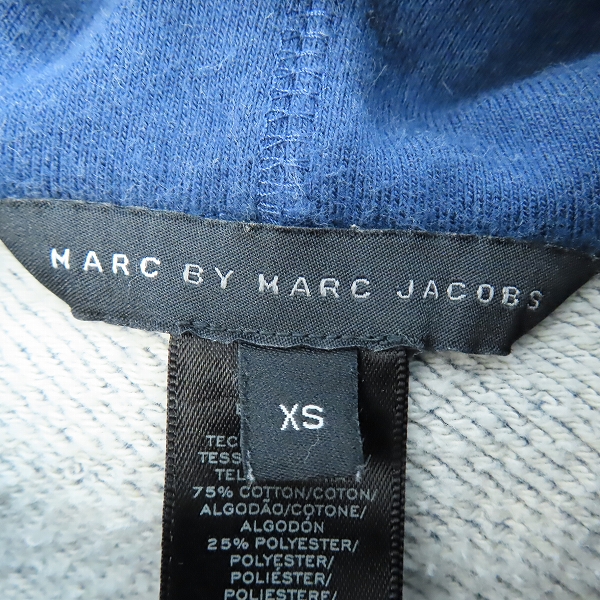 実際に弊社で買取させて頂いたMARC JACOBS/マークジェイコブス プルオーバー パーカーワンピース ブルー M4003620-14/XSの画像 2枚目