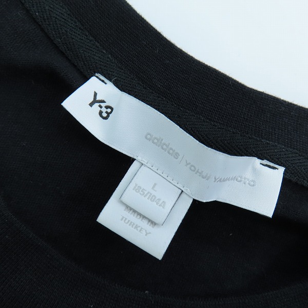 実際に弊社で買取させて頂いたY-3/ワイスリー U SQUARE LOGO SS TEE/Tシャツ HB3332/Lの画像 2枚目
