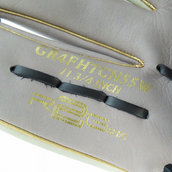 実際に弊社で買取させて頂いたRawlings/ローリングス 軟式グラブ オールラウンド用 ハイパーテック GR4FHTCN55W グローブ/グラブの画像 6枚目