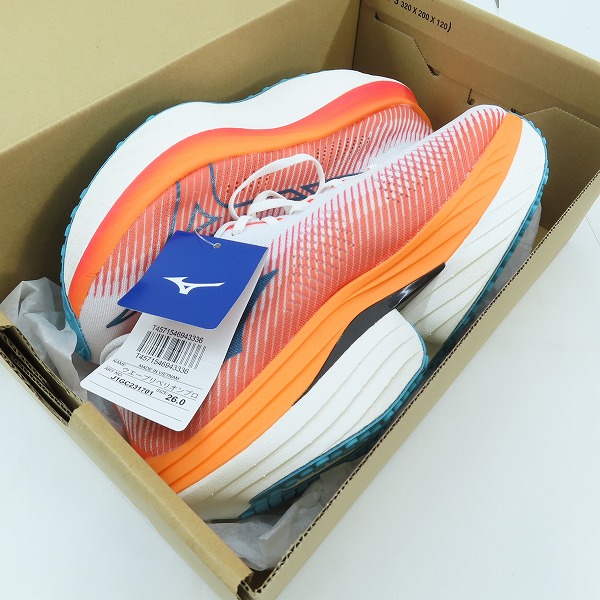 実際に弊社で買取させて頂いた【未使用】MIZUNO/ミズノ WAVE REBELLION PRO2/ウエーブ リベリオン プロ2 J1GC231701/26の画像 6枚目