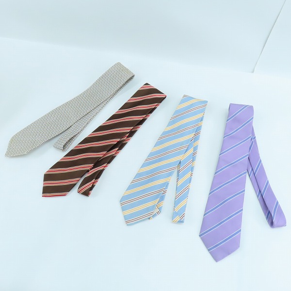 実際に弊社で買取させて頂いたBrioni/ブリオーニ シルク ネクタイ 4点セット