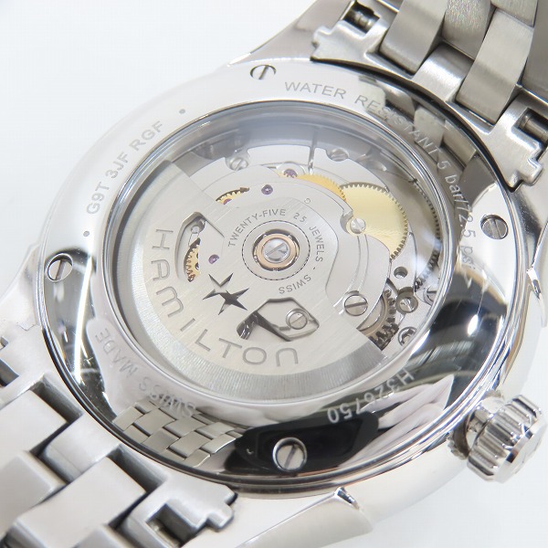実際に弊社で買取させて頂いたHAMILTON/ハミルトン ジャズマスター Open Heart Auto 自動巻き 腕時計 H32675170の画像 5枚目