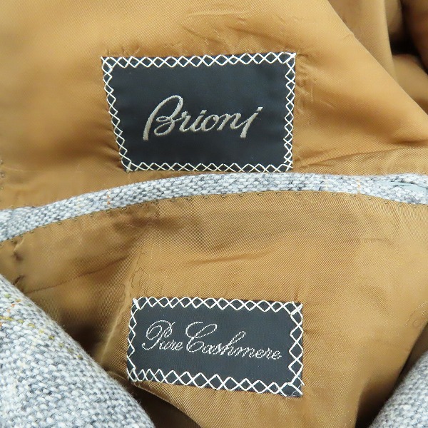 実際に弊社で買取させて頂いたBrioni/ブリオーニ  カシミヤ 3Bジャケット/58/Lの画像 2枚目