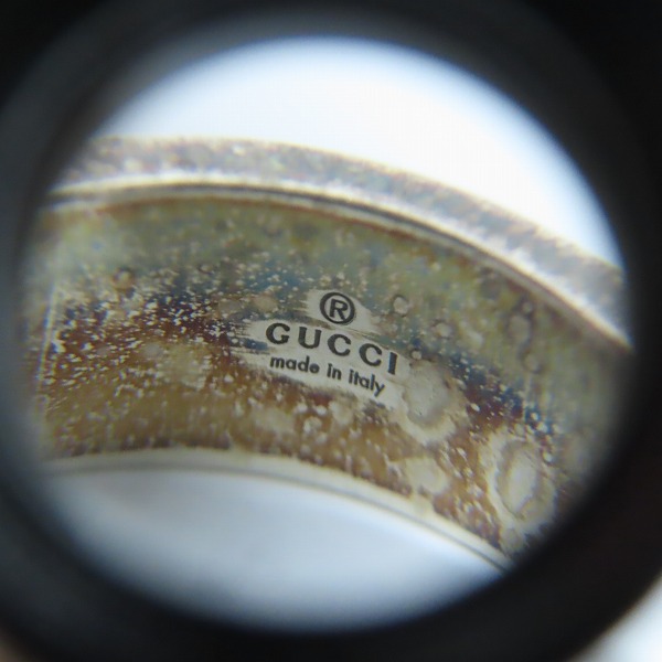 実際に弊社で買取させて頂いたGUCCI/グッチ Gロゴ シルバー925 リング/指輪/17号の画像 6枚目