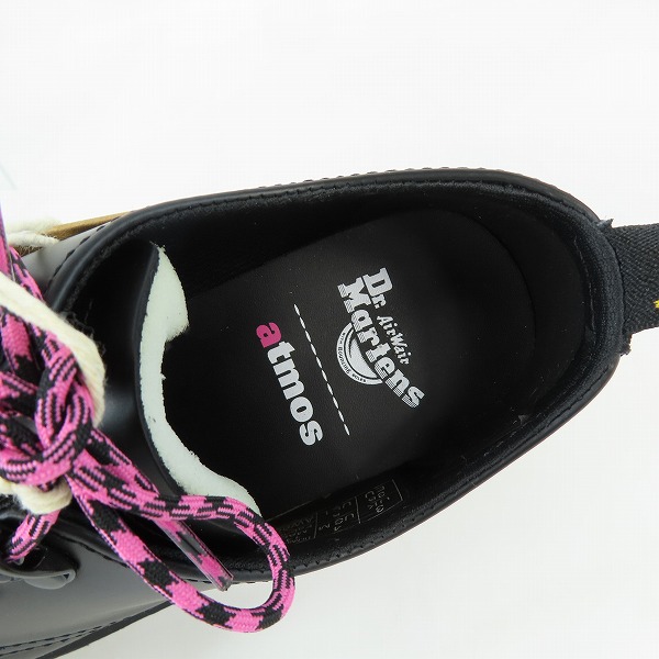 実際に弊社で買取させて頂いた【未使用】Dr.Martens×ATMOS/ドクターマーチン×アトモス 1461 BLACK SMOOTH BLACK ドレスシューズ/UK3の画像 4枚目