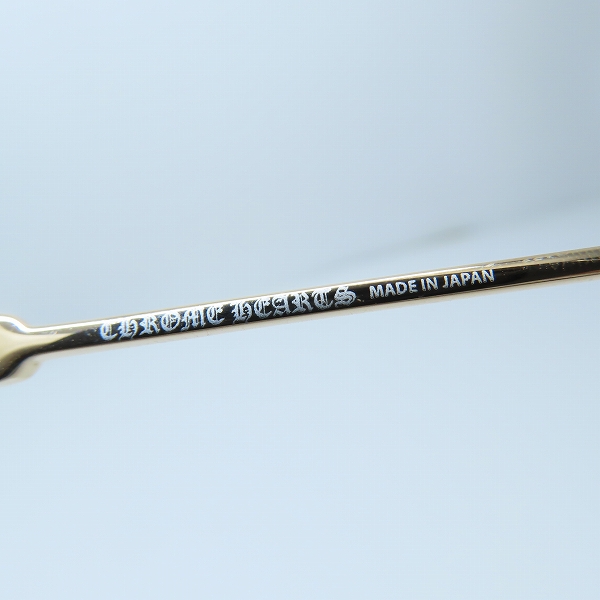 実際に弊社で買取させて頂いたCHROME HEARTS/クロムハーツ CLAPPER オーバルフレーム サングラス SS/GPの画像 3枚目