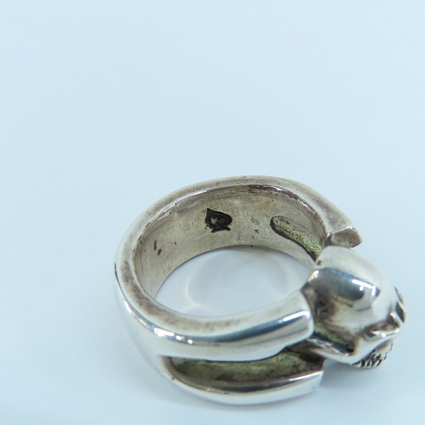 実際に弊社で買取させて頂いたTHIRTEEN DESIGNS/サーティーンデザインズ スカル リング KR-11/13号の画像 6枚目