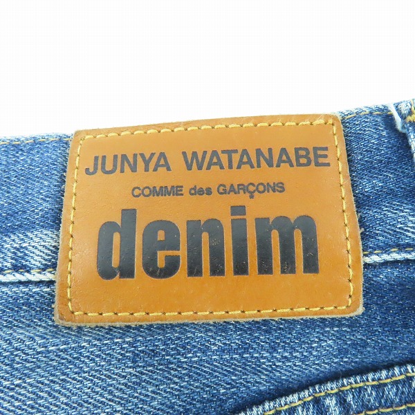 実際に弊社で買取させて頂いたJUNYA WATANABE COMME des GARCONS DENIM/ジュンヤワタナベコムデギャルソンデニム パッチワーク ジーンズ XG-P101/AD2020/Sの画像 5枚目