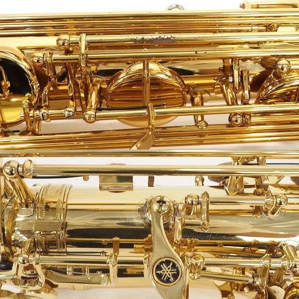 実際に弊社で買取させて頂いた★YAMAHA/ヤマハ YBS-62II/YBS62-2 バリトンサックス 彫刻有り ゴールド ハードケース付の画像 5枚目