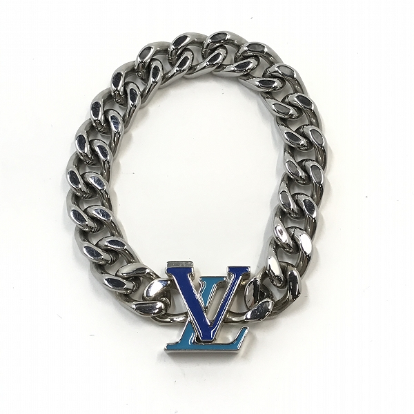 実際に弊社で買取させて頂いたLOUIS VUITTON/ルイヴィトン ブラスレ LV チェーン 喜平ブレスレット M0919Mの画像 3枚目