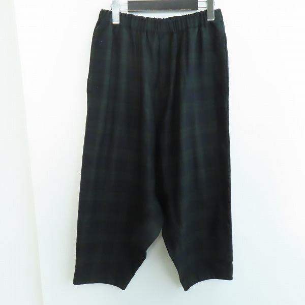 実際に弊社で買取させて頂いたBLACK COMME des GARCONS/ブラックコムデギャルソン チェック サルエル パンツ 1H-P013/AD2021/S