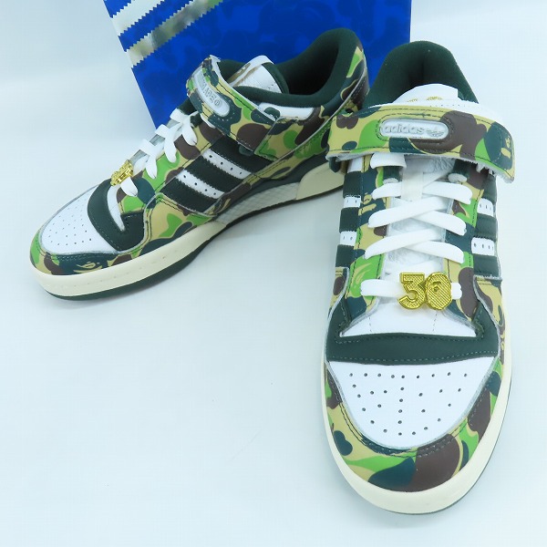 実際に弊社で買取させて頂いたadidas×A BATHING APE/アディダス×アベイシングエイプ Forum 84 Low 30th Anniversary/フォーラム ID4771/26