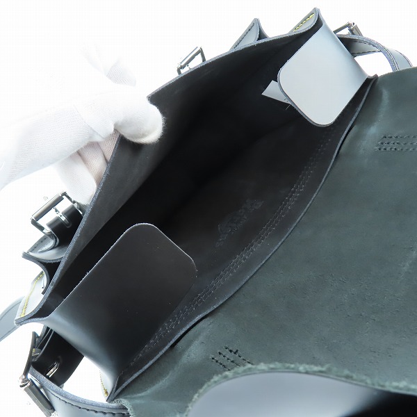 実際に弊社で買取させて頂いたDr.Martens/ドクターマーチン レザー ショルダーバッグ/ブラックの画像 5枚目