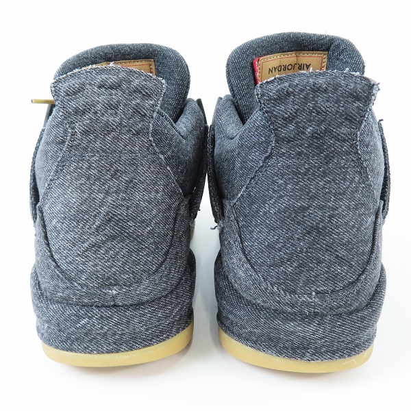 実際に弊社で買取させて頂いたNIKE×LEVI'S/ナイキ×リーバイス AIR JORDAN 4 RETRO BLACK DENIM エアジョーダン4 ブラックデニム A02571-001/29の画像 1枚目