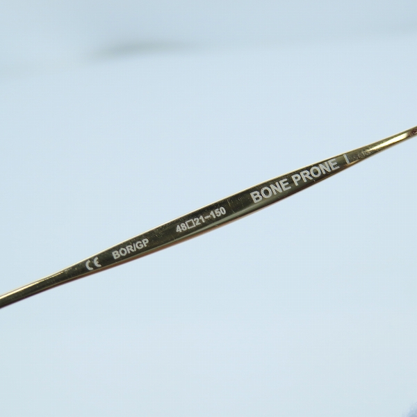 実際に弊社で買取させて頂いたCHROME HEARTS/クロムハーツ BONE PRONE I CHプラス 眼鏡フレーム/アイウェアの画像 4枚目