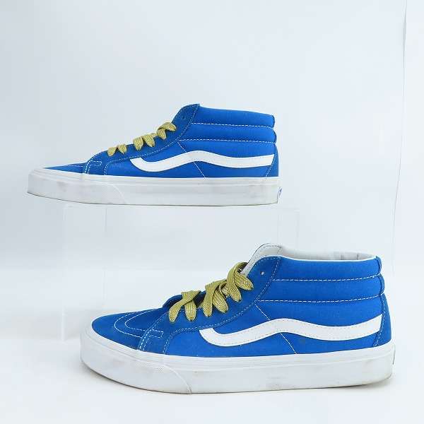 実際に弊社で買取させて頂いたVANS/バンズ Sk-8 MID REISSUE/スケートハイ ミッド ブルー 721277/27.5の画像 3枚目