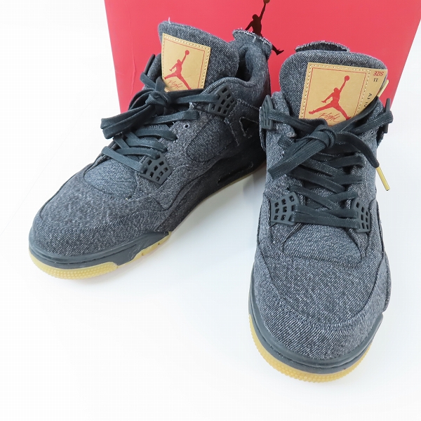 実際に弊社で買取させて頂いたNIKE×LEVI'S/ナイキ×リーバイス AIR JORDAN 4 RETRO BLACK DENIM エアジョーダン4 ブラックデニム A02571-001/29