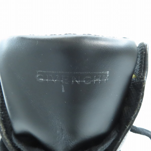 実際に弊社で買取させて頂いたGIVENCHY/ジバンシィ スニーカー ブラック GIVENCHYRICCARDOTISCI ハイカットベルトスニーカーブーツ/39の画像 5枚目
