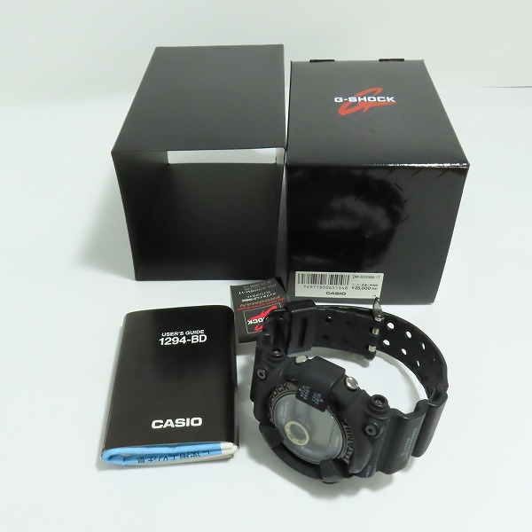 実際に弊社で買取させて頂いたG-SHOCK/Gショック FROGMAN MEN IN BLACK 2 フロッグマン DW-8200BM-1T【動作未確認】の画像 6枚目