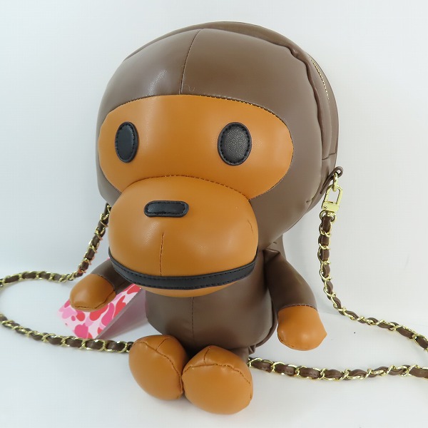 実際に弊社で買取させて頂いた【未使用】A BATHING APE/アベイシングエイプ BABY MILO PLUSH DOLL CHAIN SHOULDER BAG  ショルダーバッグ 
