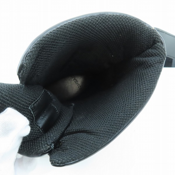 実際に弊社で買取させて頂いたGIVENCHY/ジバンシィ スニーカー ブラック GIVENCHYRICCARDOTISCI ハイカットベルトスニーカーブーツ/39の画像 4枚目