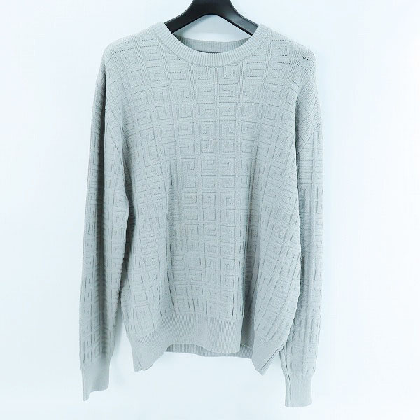 実際に弊社で買取させて頂いた【JPタグ】GIVENCHY/ジバンシー 23SS モノグラム ロゴ総柄 ニットセーター BM90JM4YB1/XL