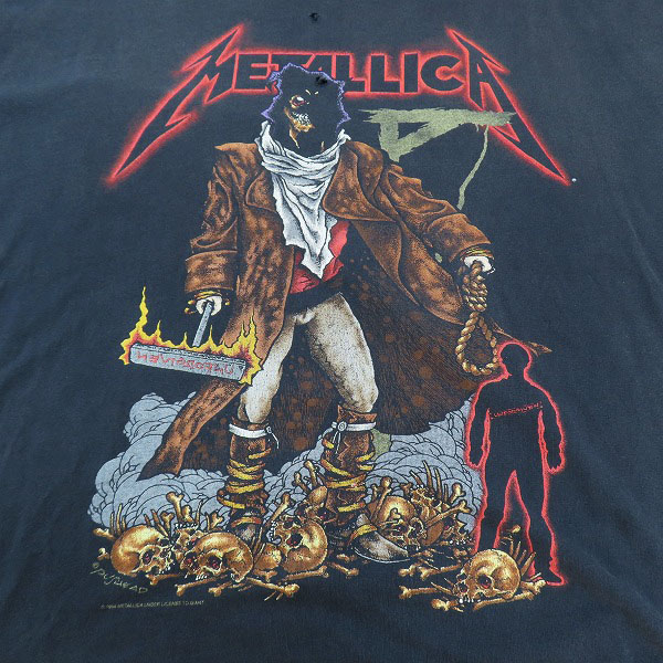 実際に弊社で買取させて頂いたTENNESSEE RIVER/テネシー リバー METALLICA/メタリカ バンドTシャツ 1994/2XLの画像 3枚目
