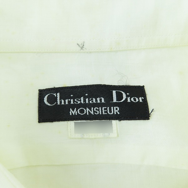 実際に弊社で買取させて頂いたChristian Dior monsieur/クリスチャンディオール リネンシャツの画像 2枚目