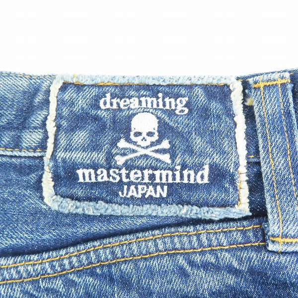 実際に弊社で買取させて頂いたmastermind JAPAN/マスターマインドジャパン 13SS dreaming期 ダブルウエスト デニムパンツ MC2-PA03-00-D/Lの画像 5枚目