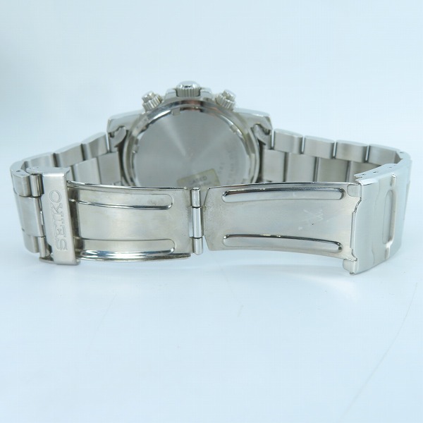 実際に弊社で買取させて頂いたSEIKO/セイコー ダイバーズ クロノグラフ ブラック文字盤 腕時計 7T62-0CV0【動作未確認】の画像 3枚目